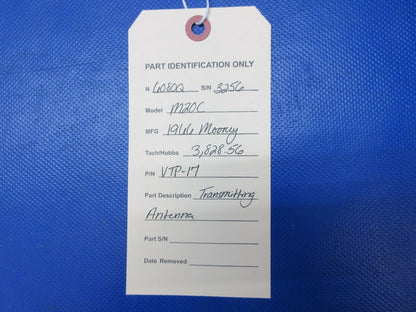Mooney M20 / M20C Transmitting Antenna P/N VTP-17 (0924-1417)