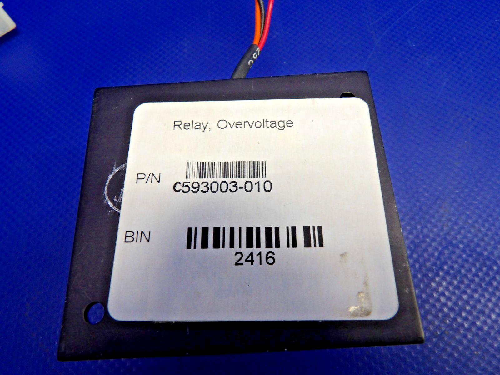 Electro-Mech Overvoltage Relay 28V P/N C593003-0101 NOS (0426-1243)2