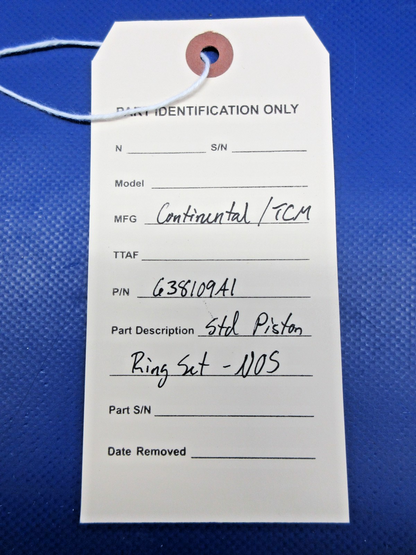 Continental / TCM Standard Piston Ring Set P/N 638109A1 NOS (0926-710)12