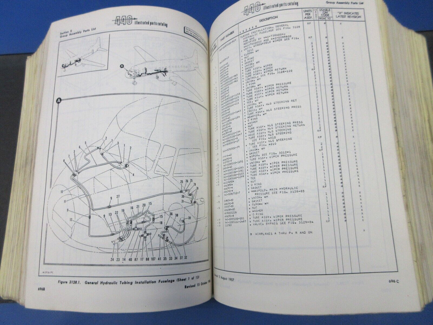 Allison / Convair 340/440 Prop-Jet Convair Illustrated Parts Catalog (0824-1257)