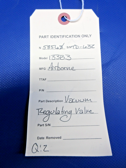 Beech D95A Travel Air Airborne 133B3 Vacuum Regulating Valve (0326-793)8