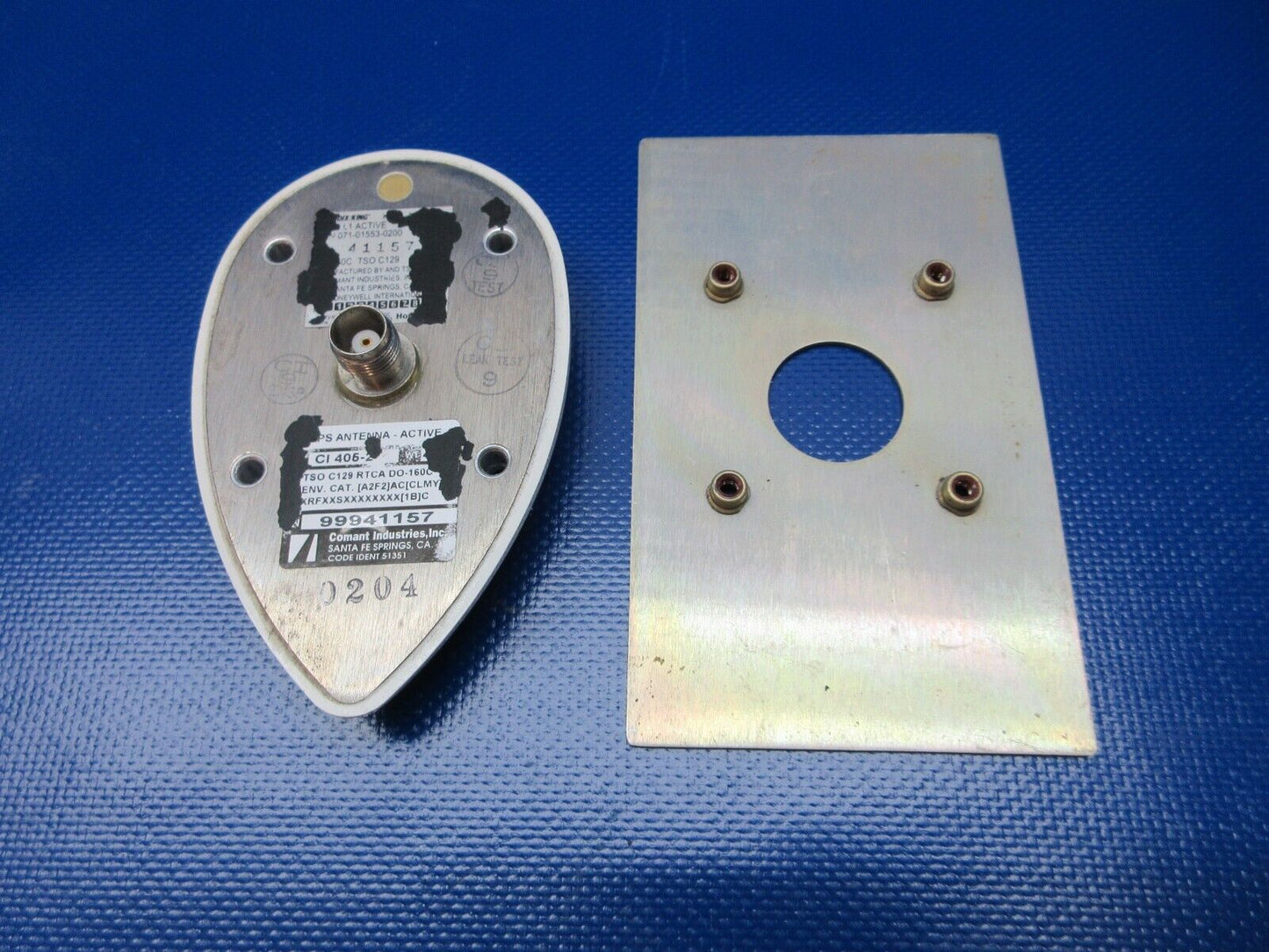 Comant / Bendix / King GPS Antenna Active w/ Plate P/N CI405-2 (1124-1475)