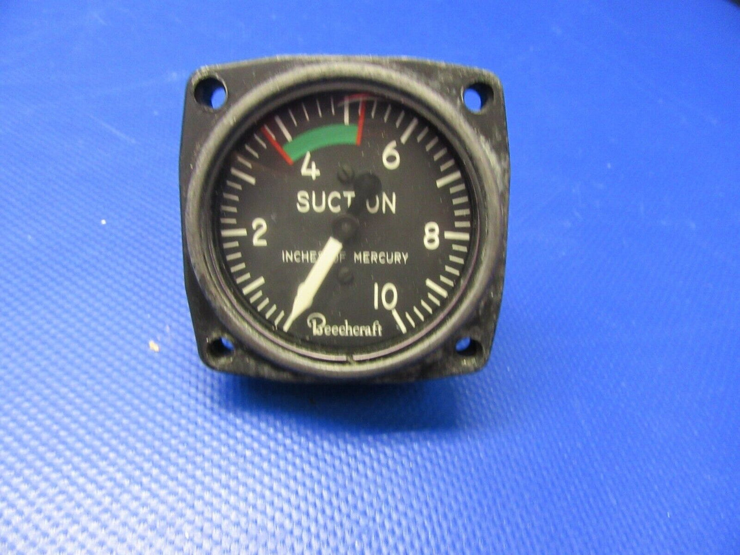 Beech A23A Musketeer Suction Gauge P/N 50-384042-1, SP-357H-BEC (0521-422)