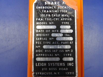 Leigh Systems ELT Sharc 7 P/N 7E1-105 TESTED w/ WARRANTY (0726-2076)1