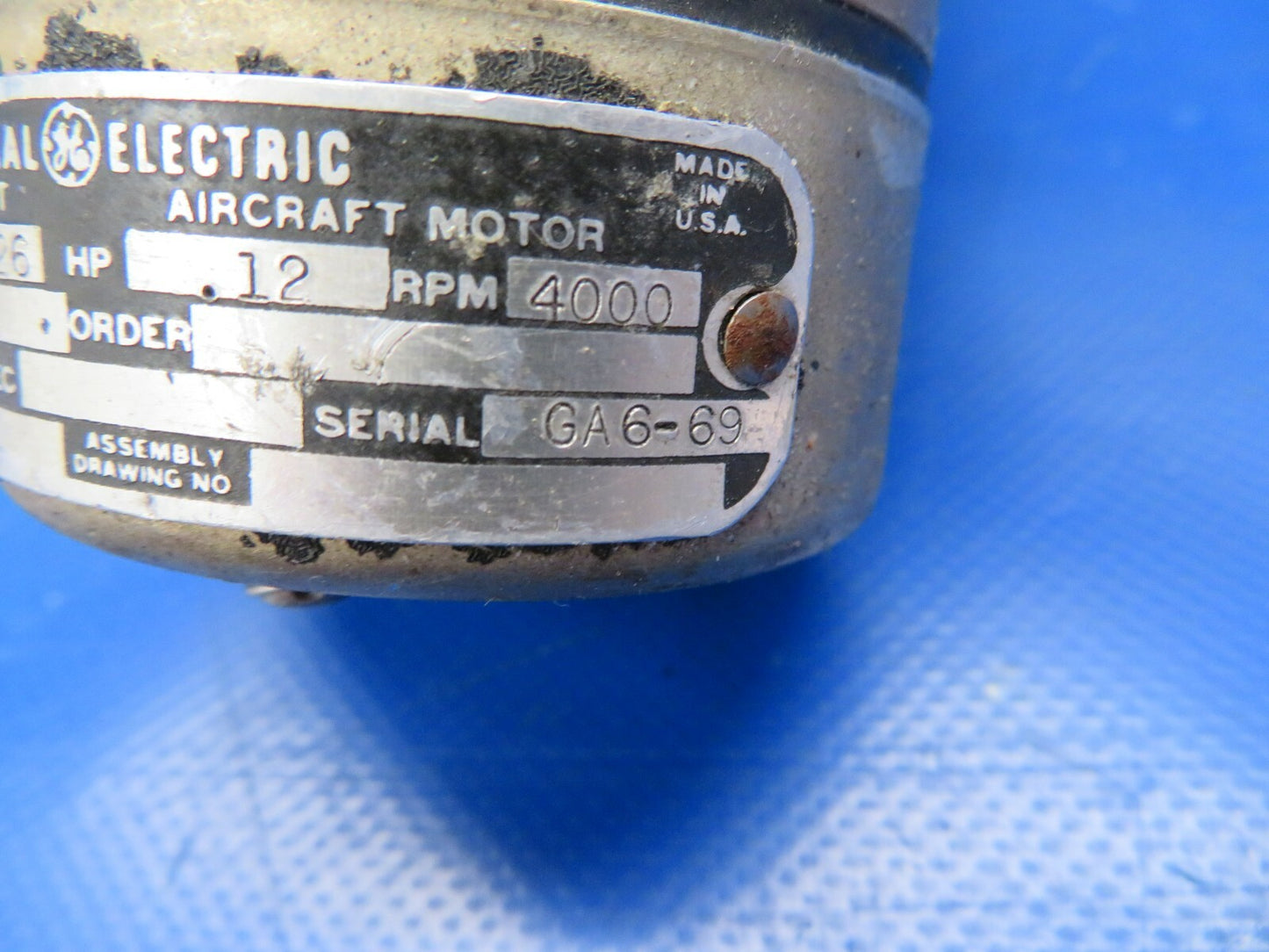 Cessna 310 GE Flap Motor & Transmission 24V P/N 0861505-10, 0813603-2 (1119-337)6