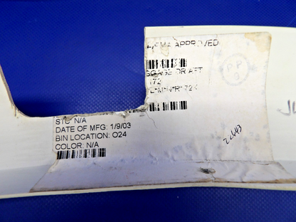 Cessna 172G Baggage Door Frame Cover Mouldings 0500210-95 SET OF 2 (0326-1248)9