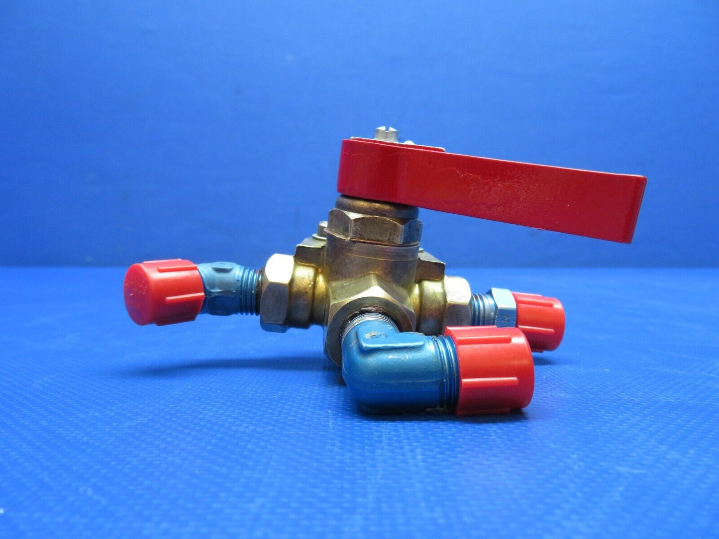 Piper PA-28-140 Cherokee Fuel Valve w/ Plate P/N 491-974 OVERHAULED (0324-1764)