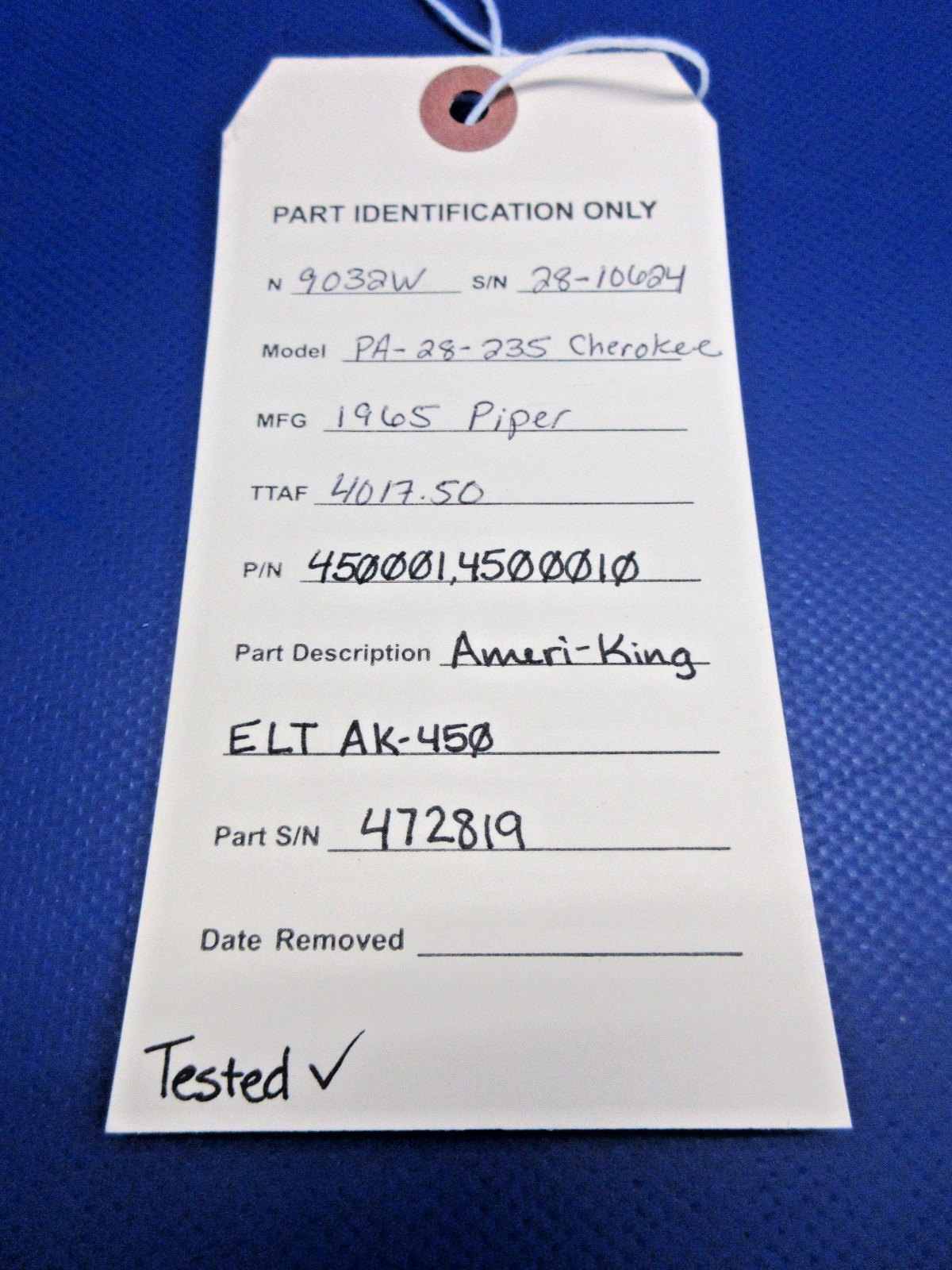 Piper PA-28-235 Cherokee Ameri-King ELT AK-450 P/N 450001 TESTED (0926-910)15