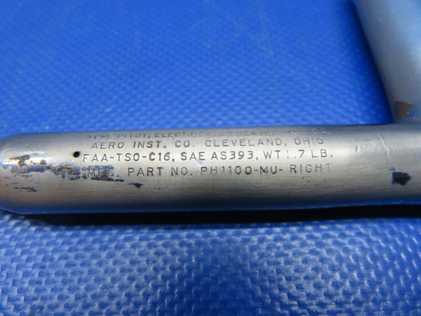 Aero Inst. Electronically Heated Pitot Tube PH1100-MU-Right TESTED (0324-118)