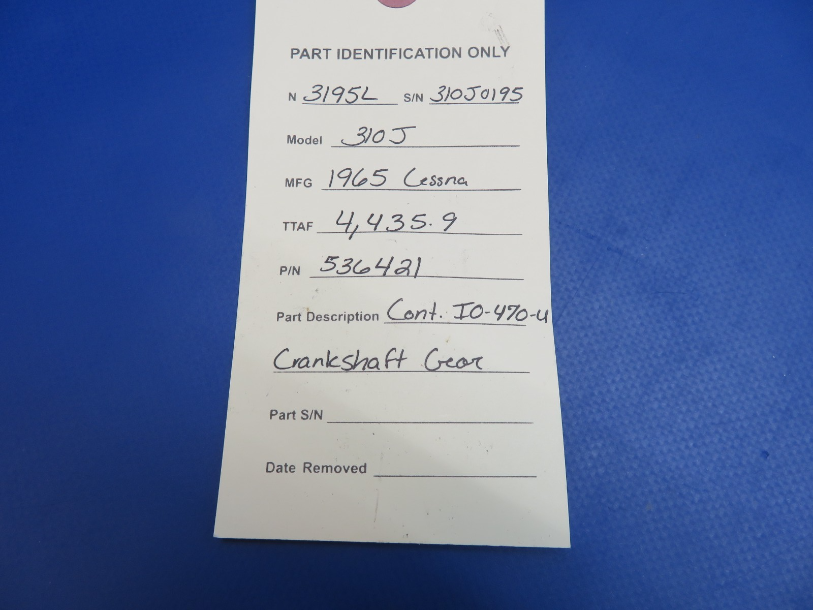 Continental IO-470 / IO-470-U Crankshaft Gear P/N 536421 (0326-1777)10