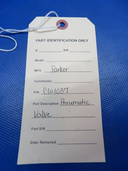 Parker Pneumatic Valve P/N CW1037 (0724-1949)