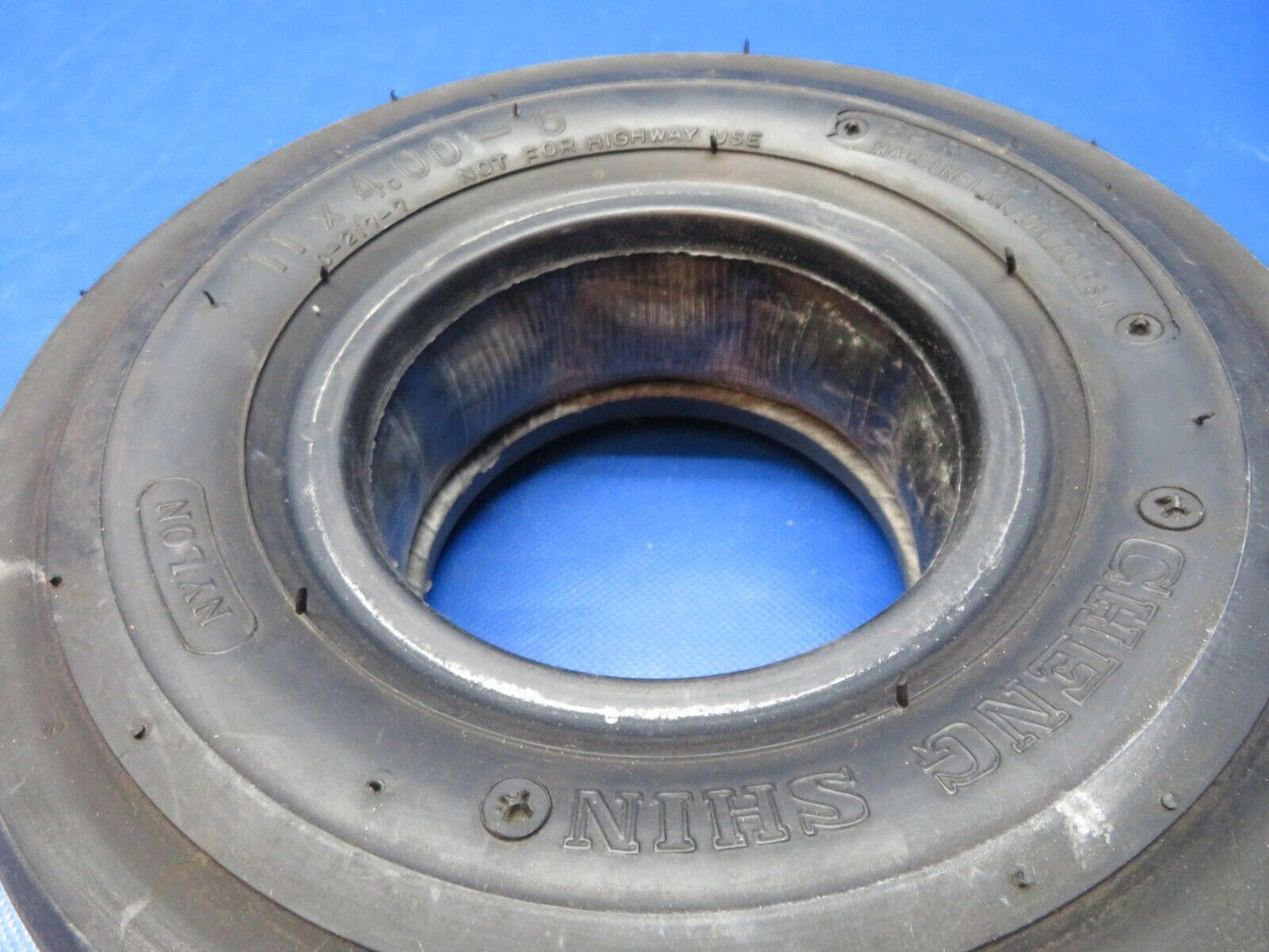 Experimental A/C Cheng Shin 11x4.00-5 Nose Wheel Tire w/ Tube C-217-7 (0324-231)
