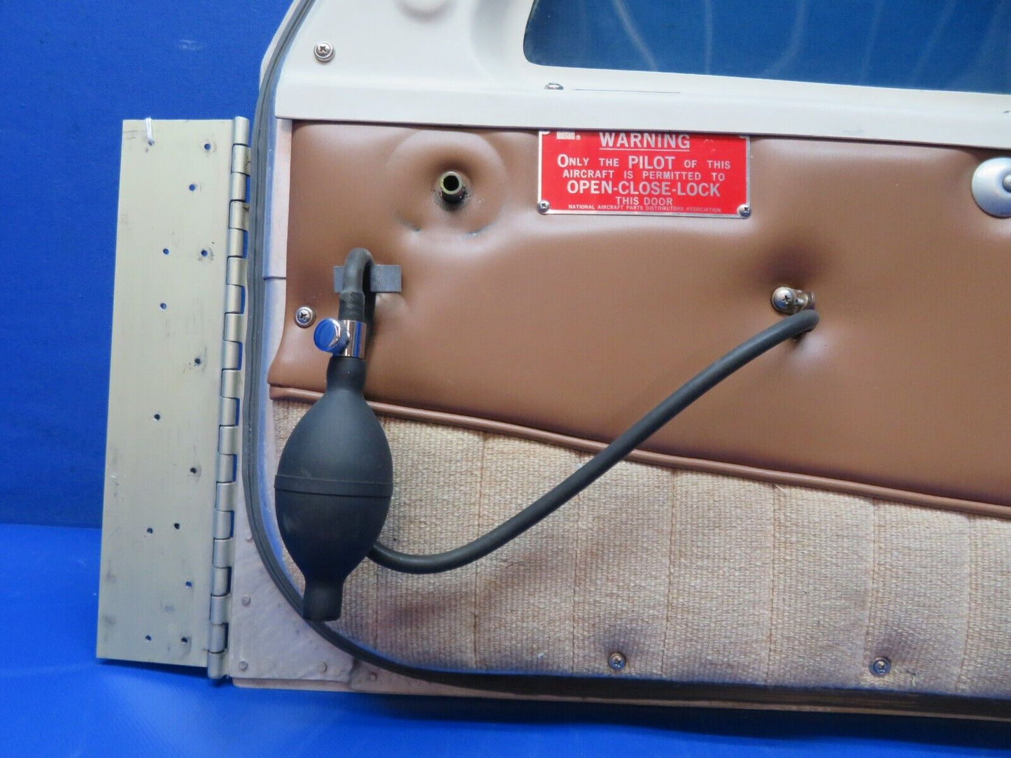 Mooney M20E Cabin Door w/ Hinge & Inflatable Door Seal No Key 3310-6 (0424-164)