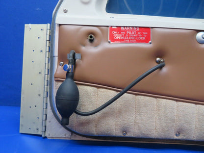 Mooney M20E Cabin Door w/ Hinge & Inflatable Door Seal No Key 3310-6 (0424-164)