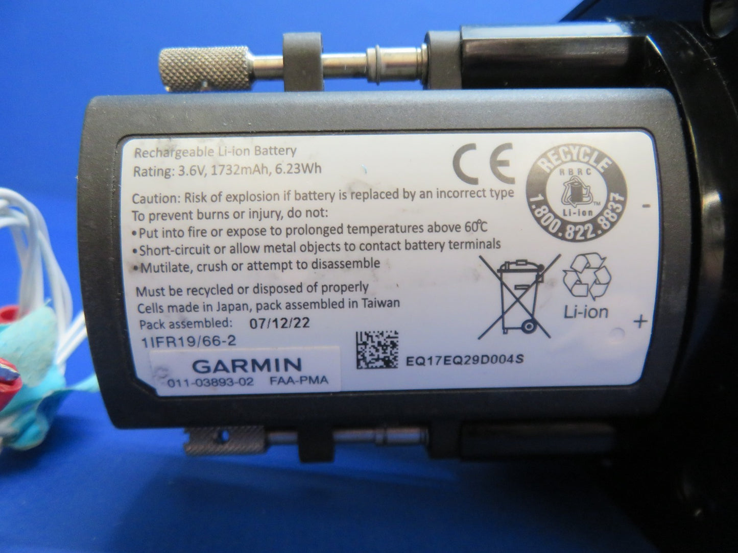 Garmin G5 w/ Connector 14/28v PN 011-03809-00 WARRANTY (0726-104)2