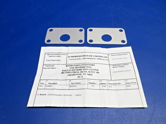 Hutchinson Aerospace Engine Mount Gasket w/8130 R20702-2 LOT OF 2 NOS (0426-854)0