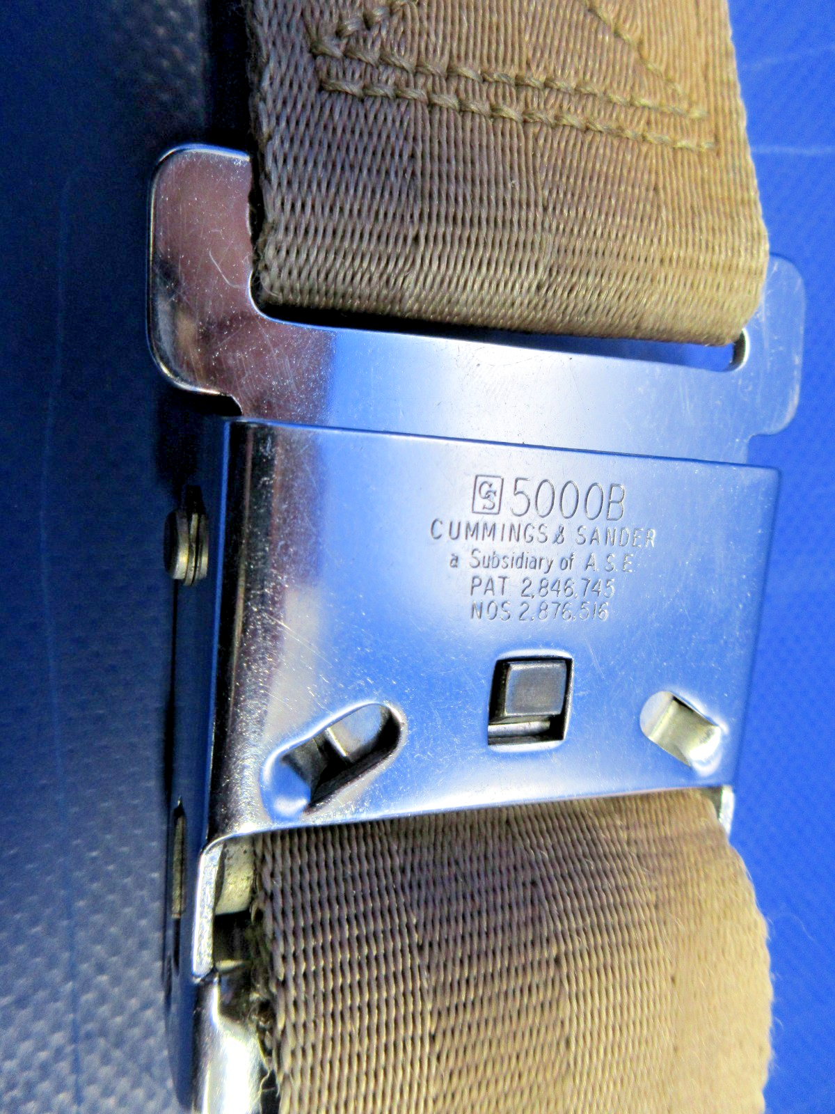 Cessna 310 / 310I Cummings & Sander Seat Belt P/N 5000B (0326-892)11