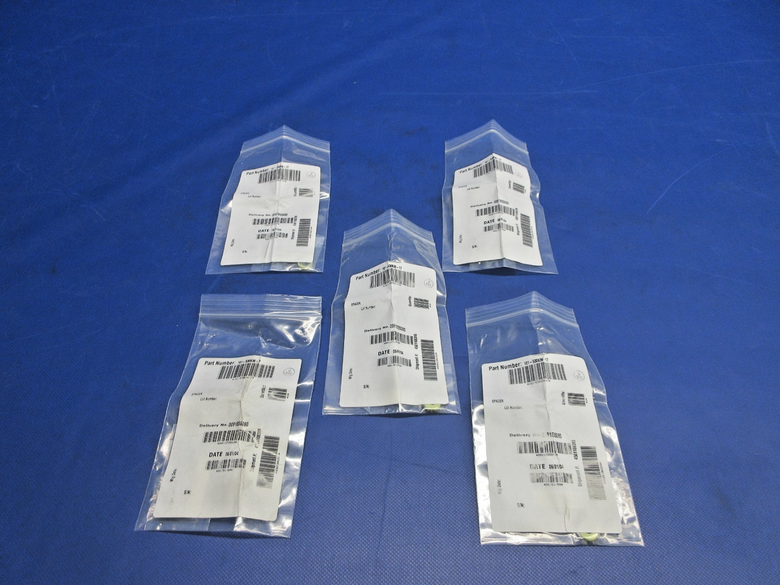 Beech Carpet Channel Retainer Spacer P/N 101-530836-17 LOT OF 5 NOS (0326-976)2