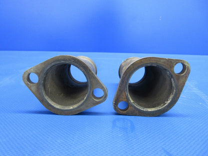 Cessna 172 Exhaust Riser w/ Clamps P/N 0450338-14 LOT OF 2 (0124-1430)6