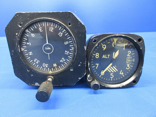 Cessna / Piper Aviation Instruments Man Cave / Decoration LOT OF 8 (0424-1149)