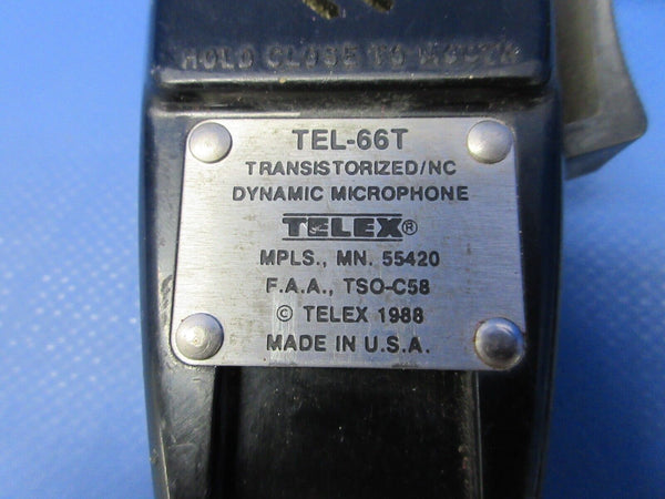 Telex Transistorized Dynamic Microphone P/N TEL-66T (1124-1233)