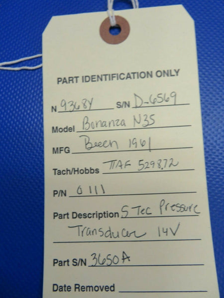 S-Tec Pressure Transducer 14V P/N 0111 (0221-36)