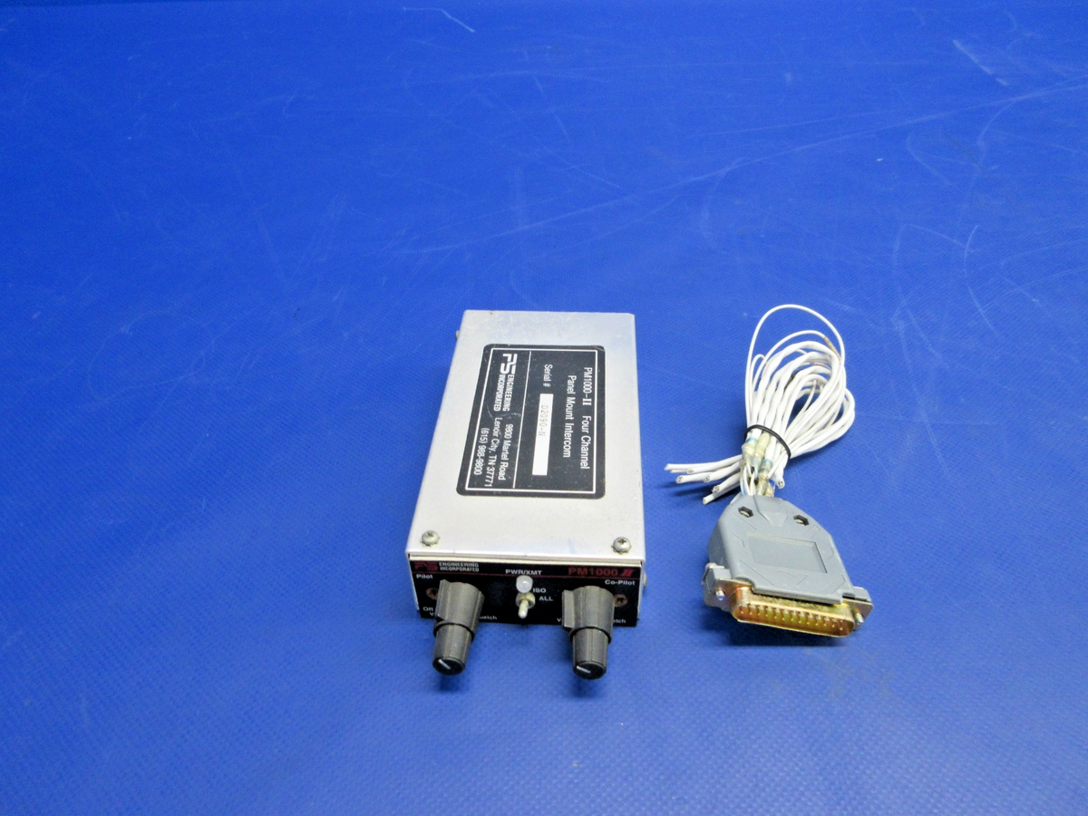 PS Engineering PM1000-II 4 Channel Intercom P/N PM1000-II WARRANTY (0926-886)1