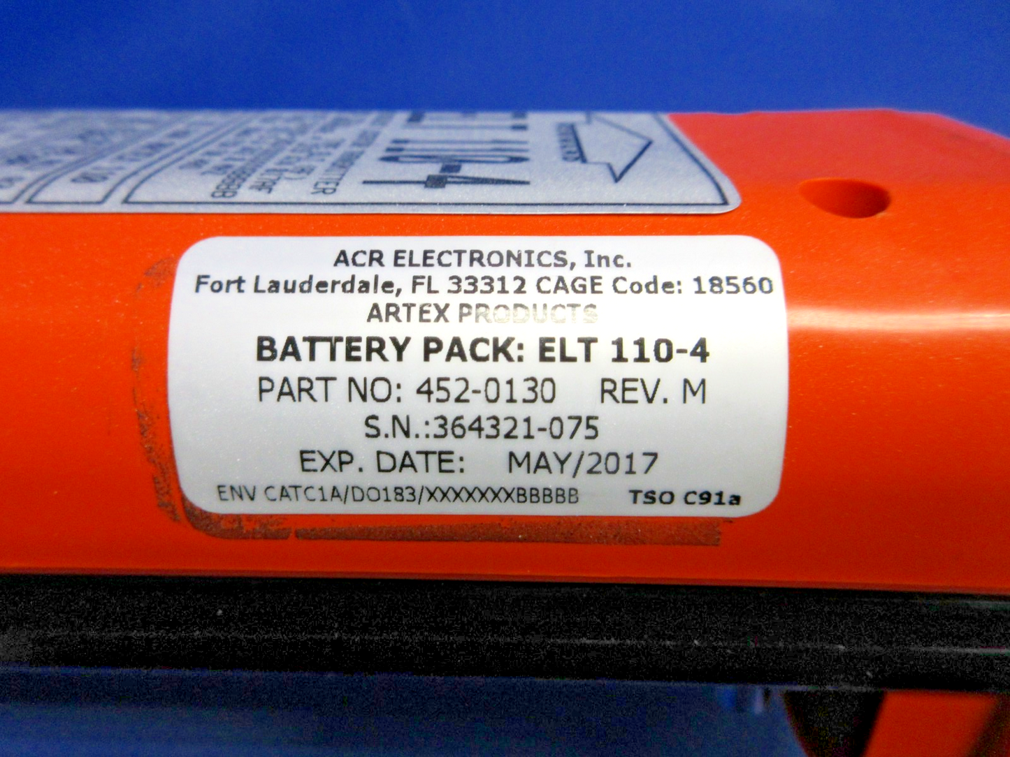 ELT 110-4 Less Battery P/N 453-0150 FOR PARTS (0326-934)5