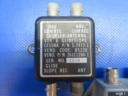 Cessna 172P VOR / Glide Slope Antenna Couplers P/N S-2473-1 LOT OF 2 (0724-1900)