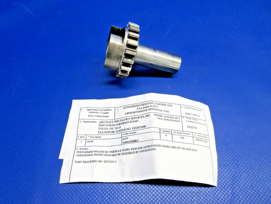 Continental Magneto Drive Gear w/8130 P/N 629076 INSPECTED (0226-1012)0