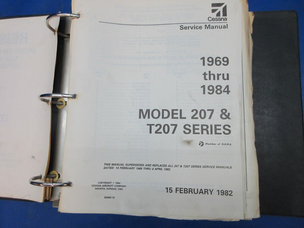 Cessna 207 & T207 1969 thru 1984 Service Manual P/N D2060-13 (1024-1235)