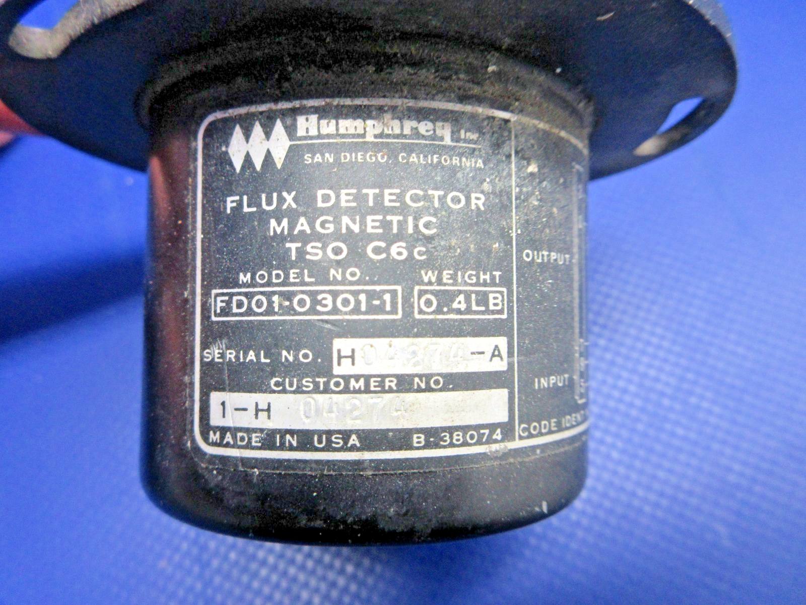 Beech Humphrey Edo-Aire Mitchell Magnetic Flux Detector P/N 1B495-4 (0326-798)5