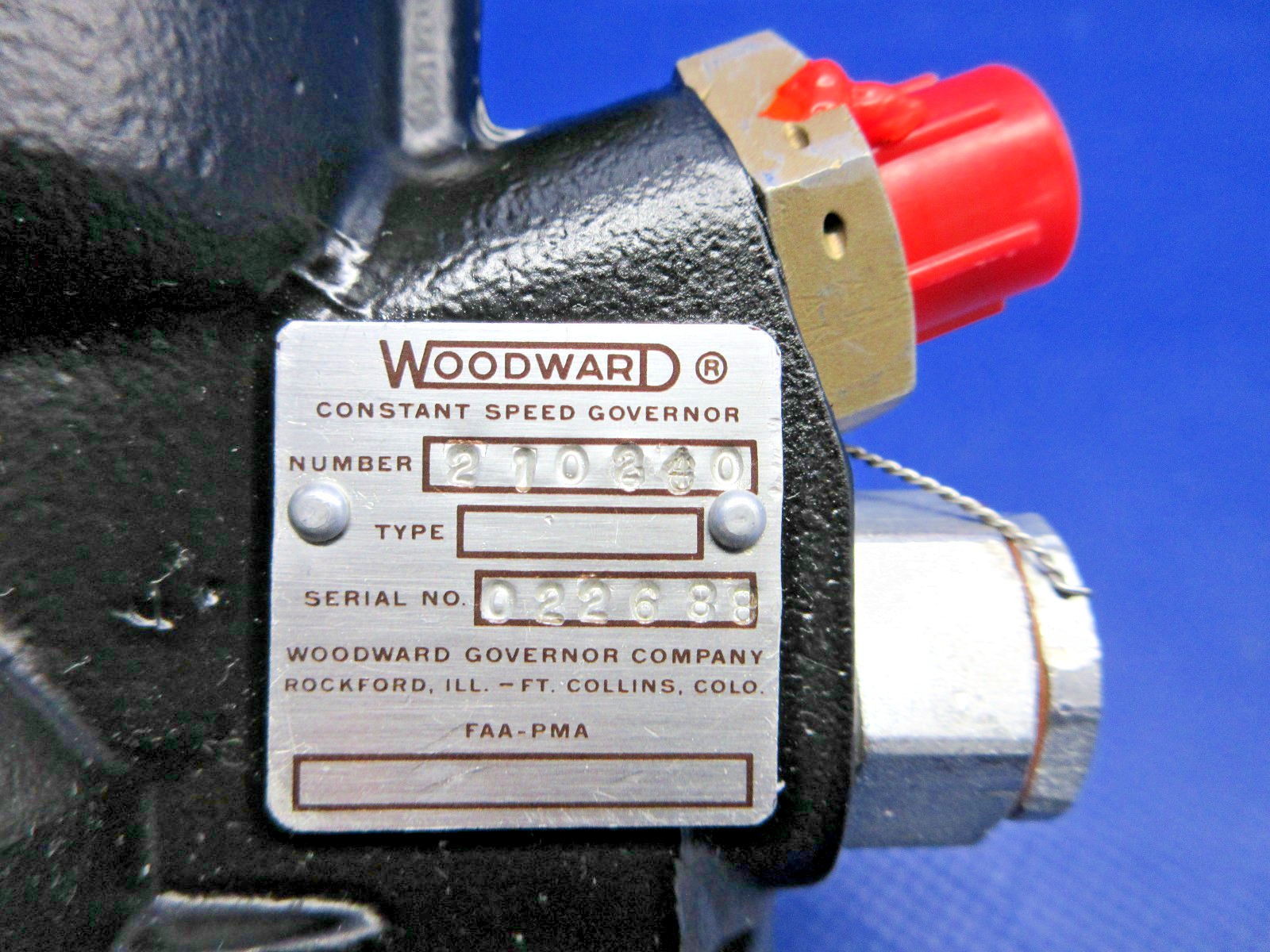 Beech D95A Travel Air Woodward Propeller Governor CORE P/N 210240 (0326-753)3