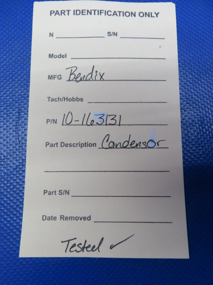 Bendix Condenser P/N 10-163131 TESTED (0424-228)