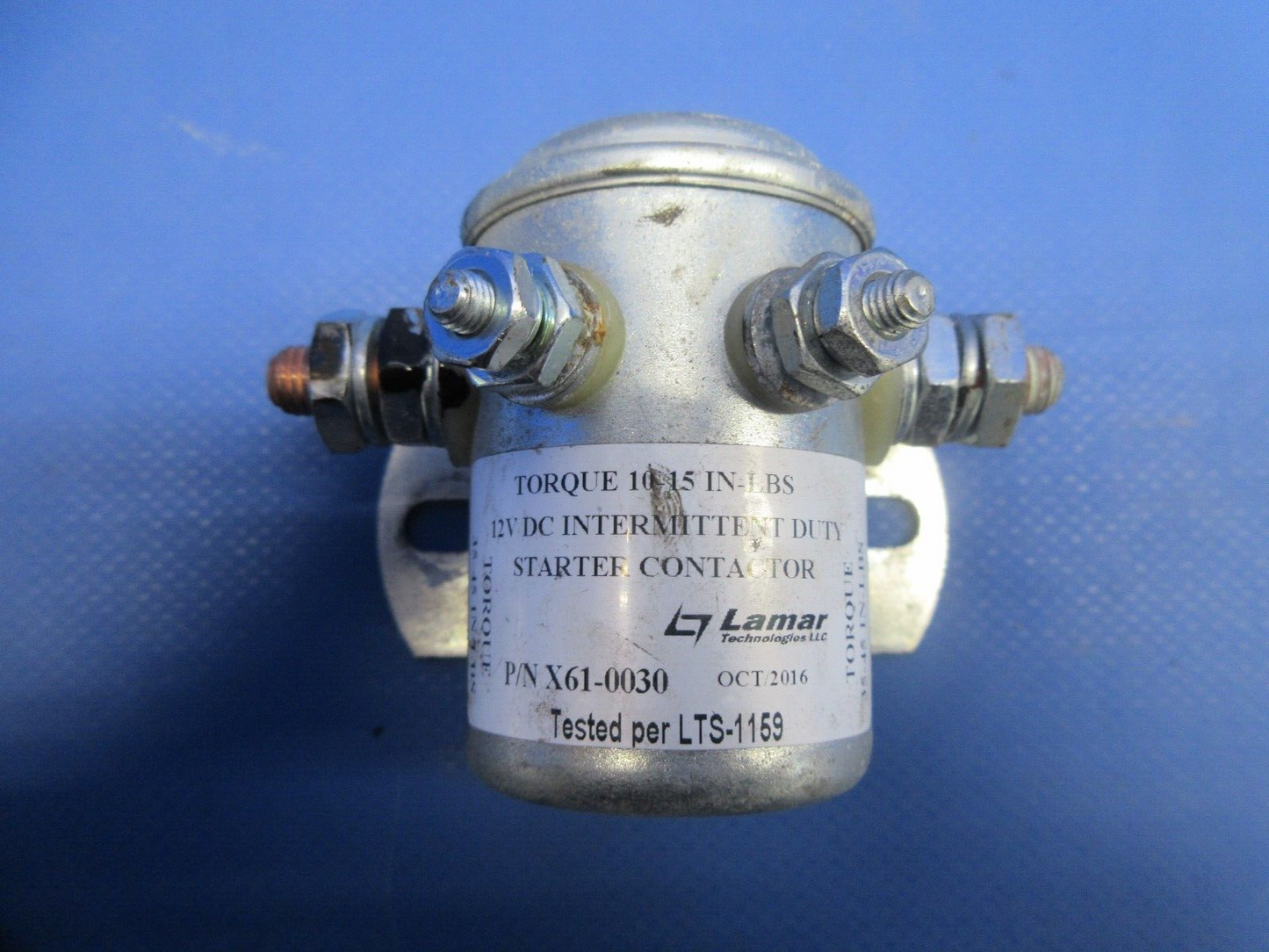 Piper PA-28-161 Warrior Lamar Starter Contactor 12V P/N X61-0030 (0824-962)
