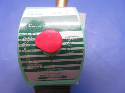 Asco Solenoid Shutoff Valve 24V P/N 18140-16 TESTED (0526-1375)2