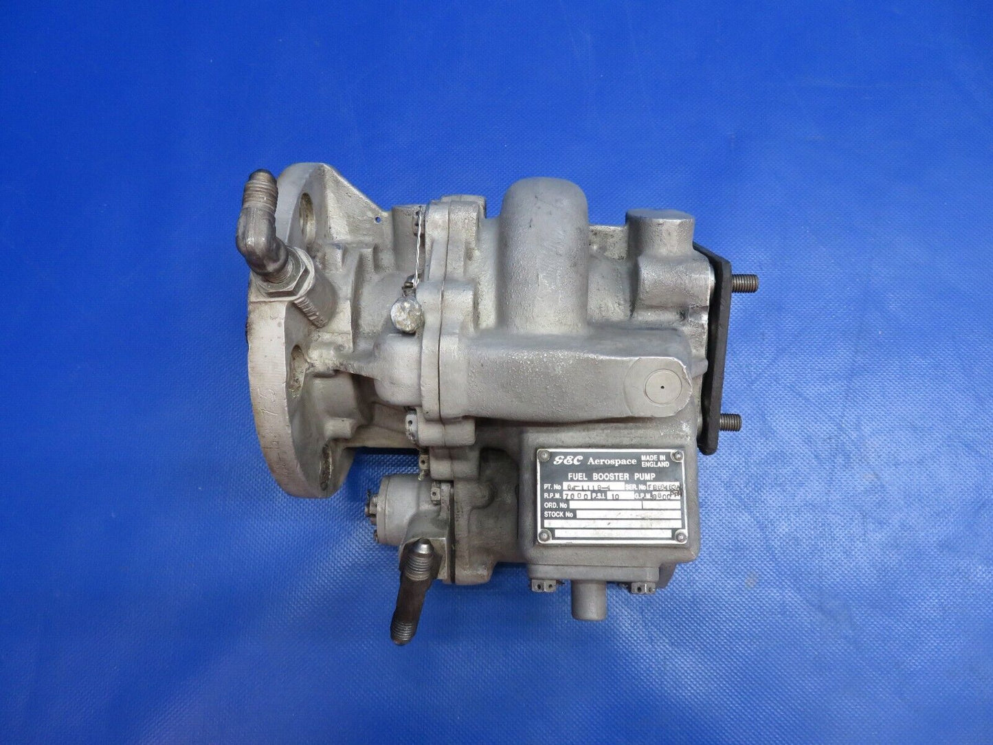 Pratt & Whitney JT3D-7 GEC Aerospace Fuel Booster Pump P/N 64-1119-4 (1024-1708)