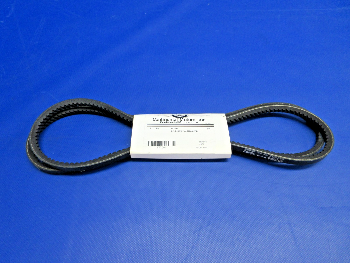 Continental IO-360 Alternator Drive Belt P/N 657504 LOT OF 2 NOS (0326-745)1