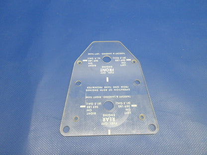 Cessna 337 Fuel Selector Glass Assembly P/N 1516211-9 (0324-1244)