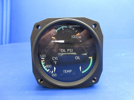 Cessna 310 / 3-In-1 Oil Pressure Oil Temp CHT C-662019-0101 WARRANTY (0726-852)0