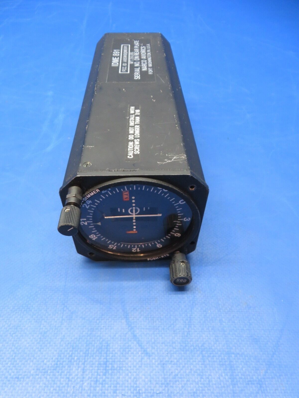 Narco VOR /LOC/ Glidescope Indicator P/N IDME891 w/ Warranty (0623-512)