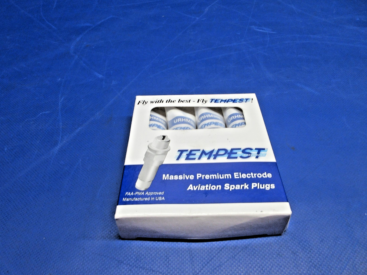 Tempest Spark Plug P/N URHM38E LOT OF 4 NOS (0826-854)0