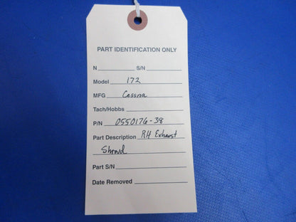 Cessna 172 RH Exhaust Shroud P/N 0550176-38 (0523-583)