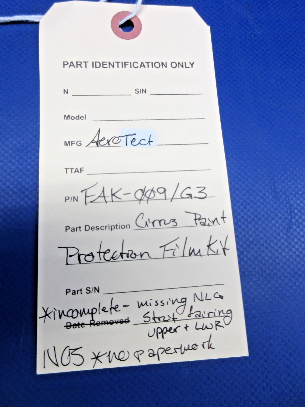 AeroTect Cirrus Paint Protection Film Kit P/N FAK-009/G3 NOS (0326-955)8