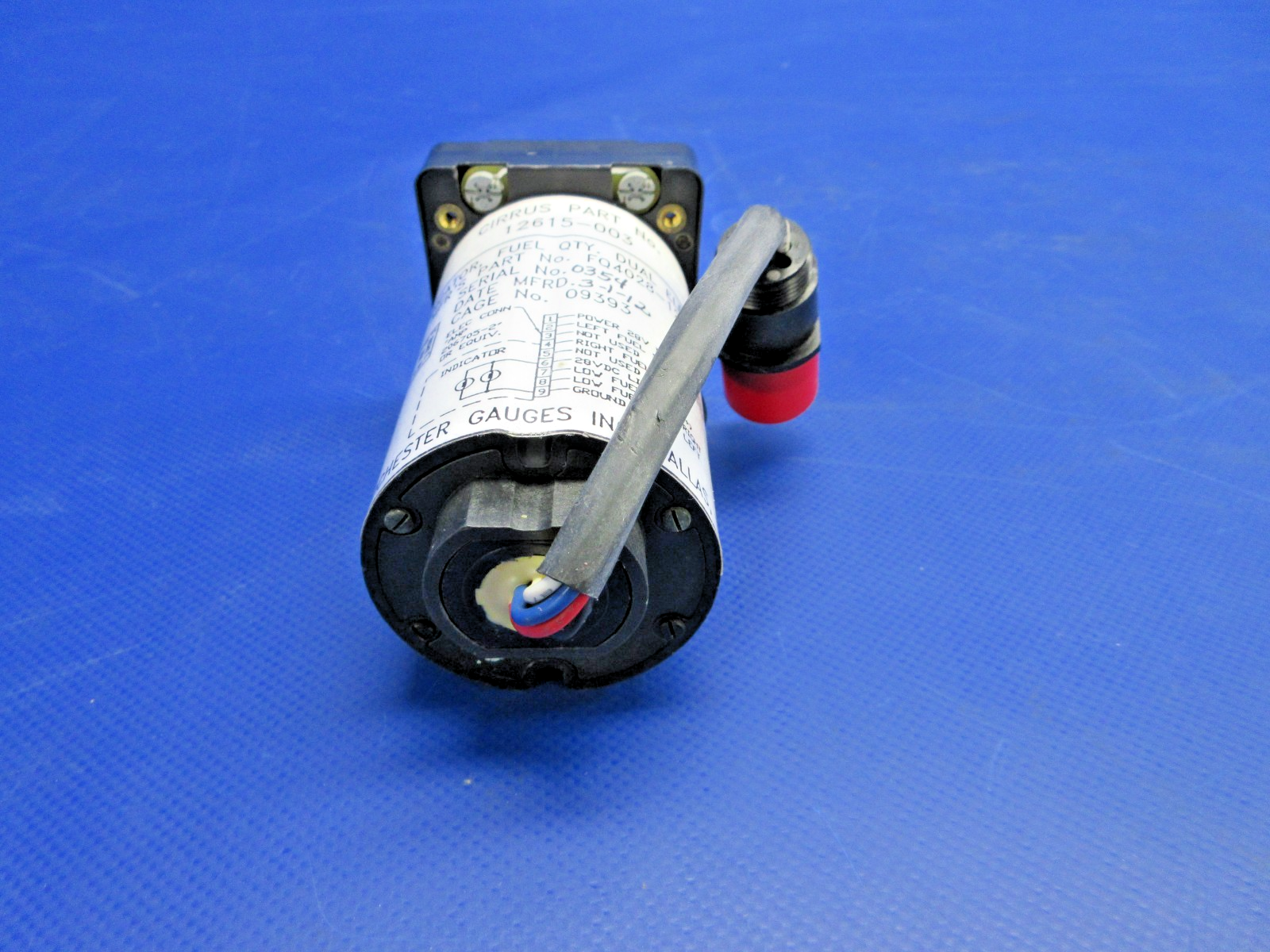 Cirrus Rochester Gauge Fuel Quantity Dual Indicator 12615-003 NOS (0326-968)7