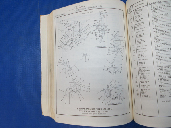 Cessna 172 & Skyhawk 1963 - 1970 & Powermatic Parts Catalog P426-12 (1024-1297)