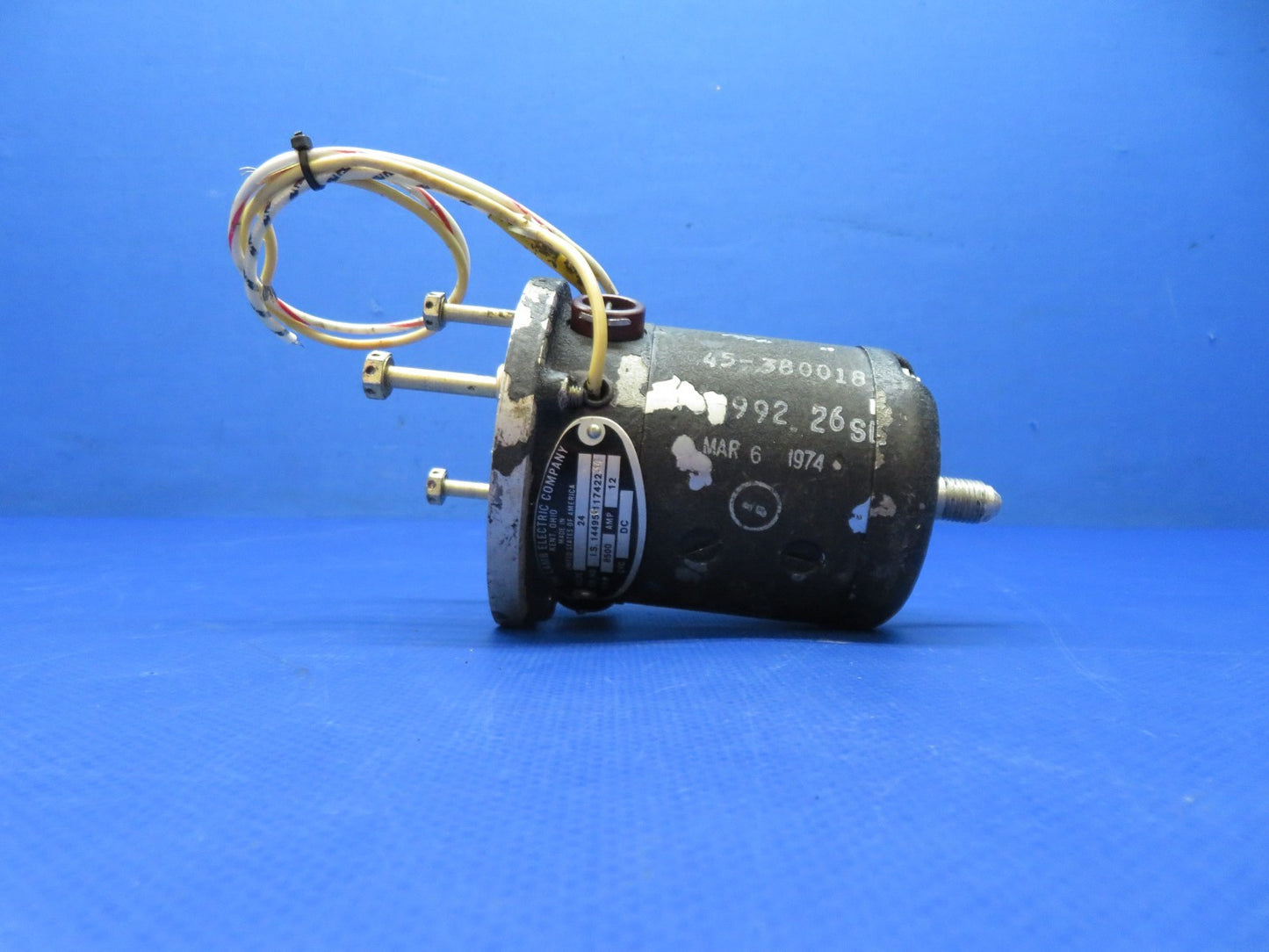 Beech T-34 / T-34B The Lamb Electric Co Gear Motor 24v IS14495 TESTED (0326-144)15