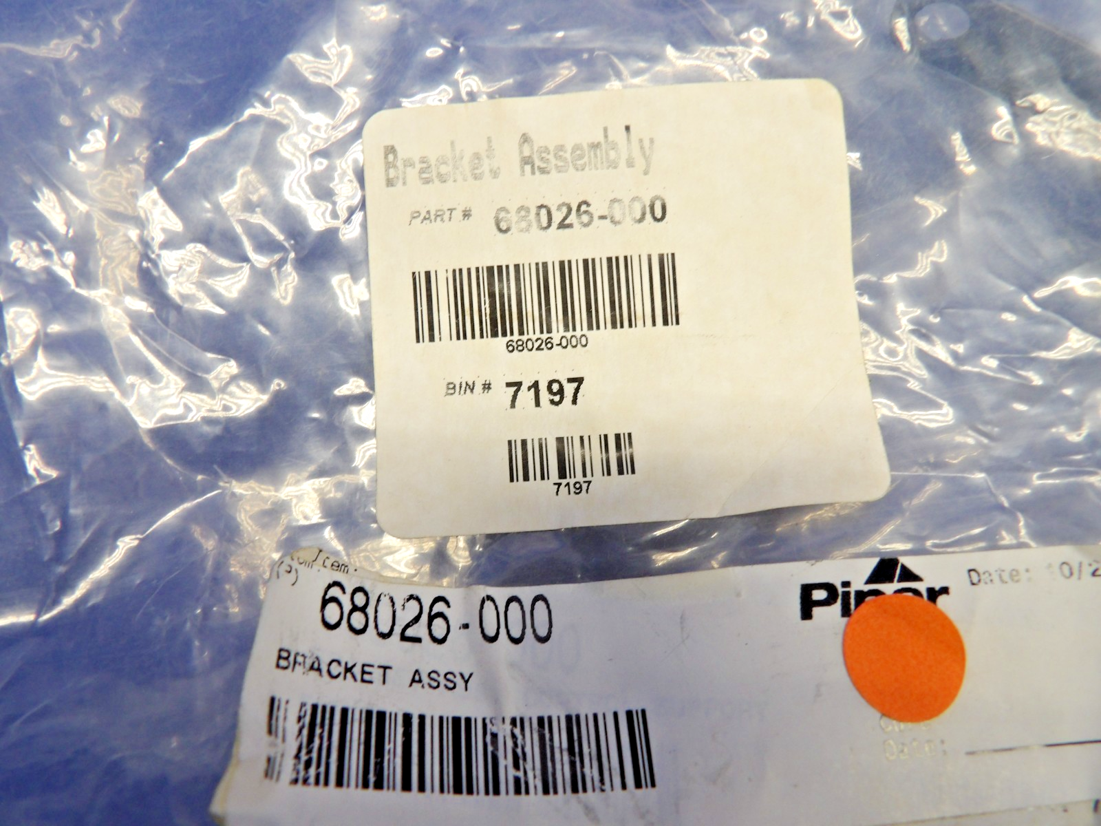 Piper Propeller Governor Support Bracket P/N 68026-00 NOS (0426-1245)2