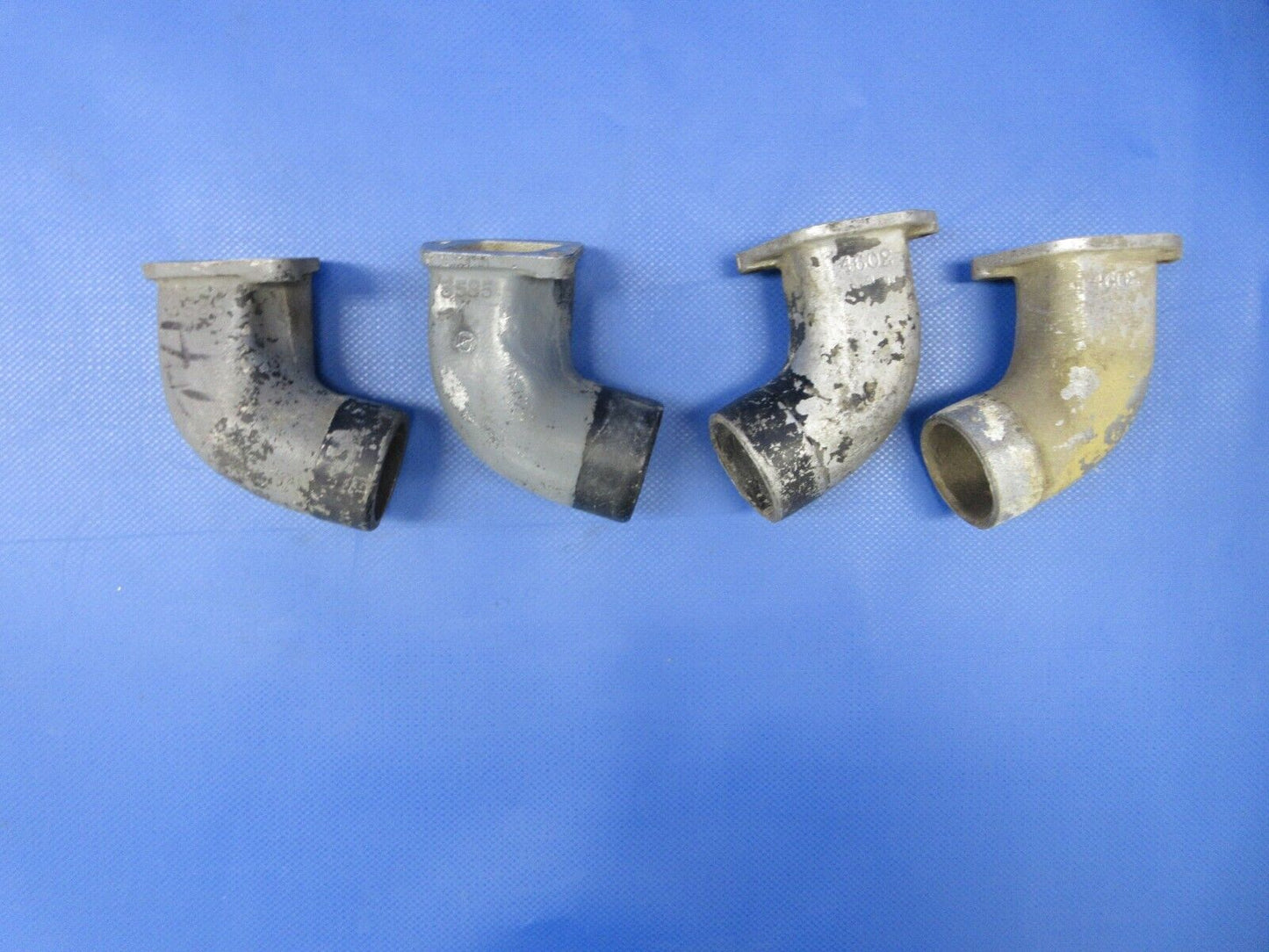 Continental A65 Intake Elbow P/N 4602, 3585 LOT OF 4 (0324-664)