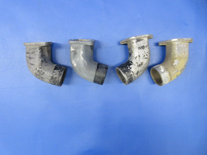 Continental A65 Intake Elbow P/N 4602, 3585 LOT OF 4 (0324-664)
